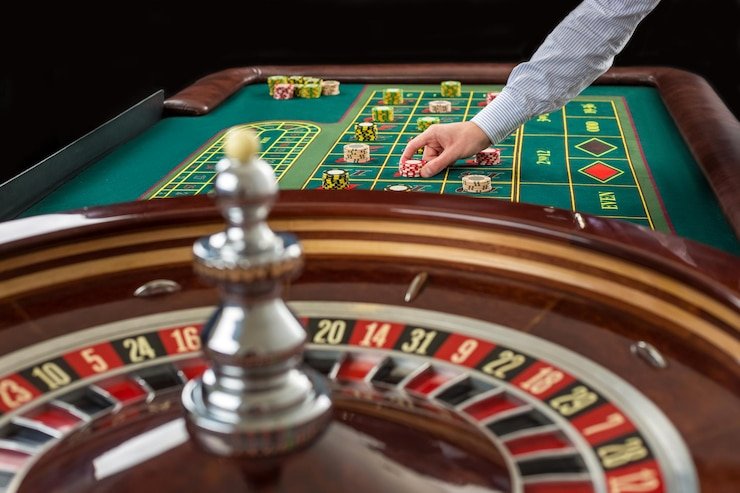 Meja taruhan Speed Roulette dengan berbagai pilihan nomor dan warna di platform koplo777